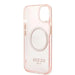 Guess Gold Outline Translucent MagSafe case for iPhone 13 - pink - Cell phone cases and covers<<<HurtelXML