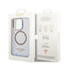 Guess Gold Outline Translucent MagSafe Case for iPhone 14 Pro Max 6.7’’ - Purple - Cell phone cases