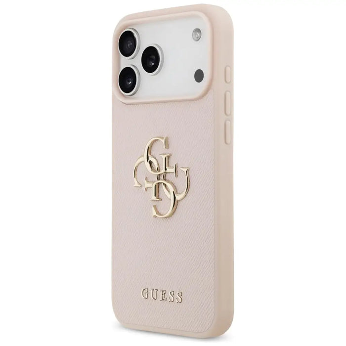 Guess Grained Big 4G & Classic Logo Case for iPhone 17 Pro Max - Pink - Cell phone cases and covers<<<HurtelXML