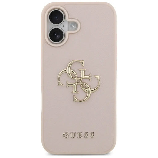 Guess Grained Big 4G & Classic Logo iPhone 17 Case - Pink - Cell phone cases and covers<<<HurtelXML