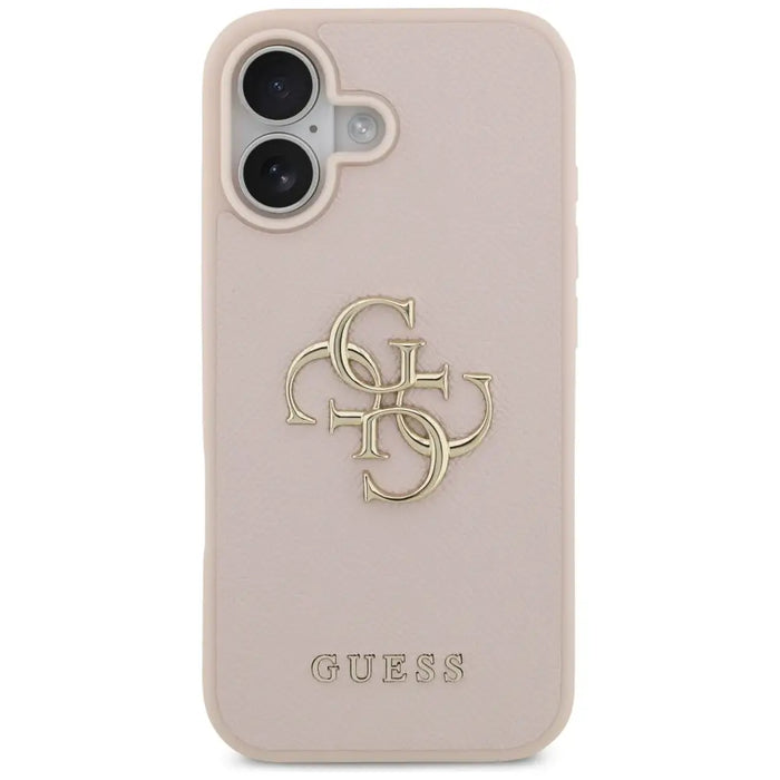 Guess Grained Big 4G & Classic Logo iPhone 17 Case - Pink - Cell phone cases and covers<<<HurtelXML