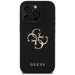 Guess Grained Big 4G Logo Small Classic Logo case for iPhone 16 Pro - black - Cell phone cases and covers<<<HurtelXML
