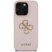 Guess Grained Big 4G Logo Small Classic Logo Case for iPhone 16 Pro Max - Pink - Cell phone cases and covers<<<HurtelXML