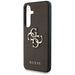 Guess Grained Big 4G Logo Small Classic Logo case for Samsung Galaxy S25 Plus brown - Cell phone cases