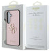 Guess Grained Big 4G Logo Small Classic Logo case for Samsung Galaxy S25 Plus pink - Cell phone cases