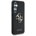 Guess Grained Big 4G Logo Small Classic Logo case for Samsung Galaxy S25 Plus black - Cell phone cases