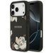 Guess Grained Flowers Classic Logo MagSafe case for iPhone 17 Pro - black - Cell phone cases and covers<<<HurtelXML
