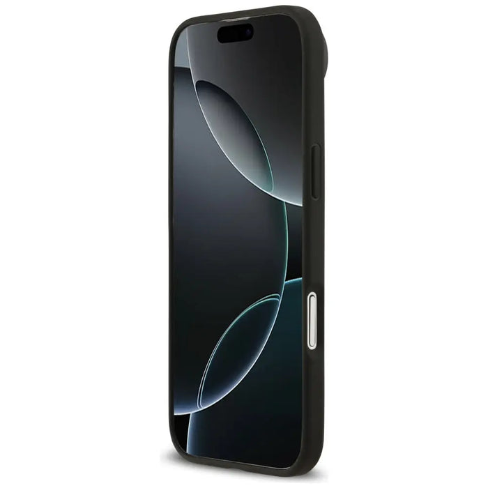 Guess Grained Flowers Classic Logo MagSafe case for iPhone Air - black - Cell phone cases and covers<<<HurtelXML