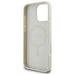 Guess Grained Gold Ring MagSafe case for iPhone 16 Pro Max - beige - Cell phone cases and covers<<<HurtelXML