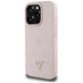 Guess Grained Hot Stamp Peony Triangle Logo MagSafe iPhone 16 Pro Max Case - Pink - Cell phone cases