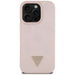 Guess Grained Hot Stamp Peony Triangle Logo MagSafe iPhone 16 Pro Max Case - Pink - Cell phone cases