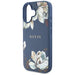 Guess Grained Printed Flower Pattern MagSafe case for iPhone 16 blue - Cell phone cases and covers<<<HurtelXML