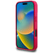 Guess Grained Printed Flower Pattern MagSafe case for iPhone 16 Pro fuchsia - Cell phone cases and covers<<<HurtelXML