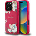 Guess Grained Printed Flower Pattern MagSafe case for iPhone 16 Pro fuchsia - Cell phone cases and covers<<<HurtelXML