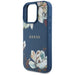 Guess Grained Printed Flower Pattern MagSafe case for iPhone 16 Pro Max blue - Cell phone cases and covers<<<HurtelXML