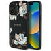 Guess Grained Printed Flower Pattern MagSafe case for iPhone 16 Pro black - Cell phone cases and covers<<<HurtelXML