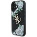 Guess Grained Roses Big 4G logo case for iPhone 16 - black - Cell phone cases and covers<<<HurtelXML