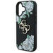 Guess Grained Roses Big 4G logo case for iPhone 16 - black - Cell phone cases and covers<<<HurtelXML