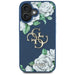 Guess Grained Roses Big 4G logo case for iPhone 16 - blue - Cell phone cases and covers<<<HurtelXML