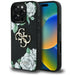 Guess Grained Roses Big 4G logo case for iPhone 16 Pro Max - black - Cell phone cases and covers<<<HurtelXML