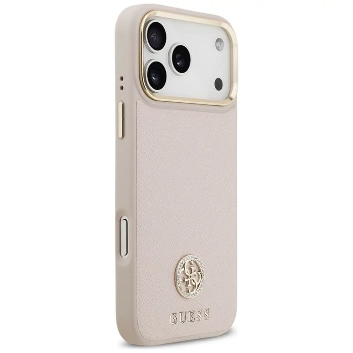 Guess Grained Strass Logo MagSafe case for iPhone 17 Pro Max - pink - Cell phone cases and covers<<<HurtelXML