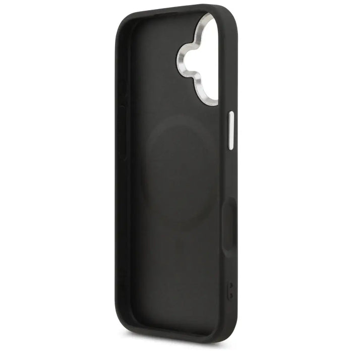 Guess Grained Triangle Logo MagSafe case for iPhone 17 - black - Cell phone cases and covers<<<HurtelXML