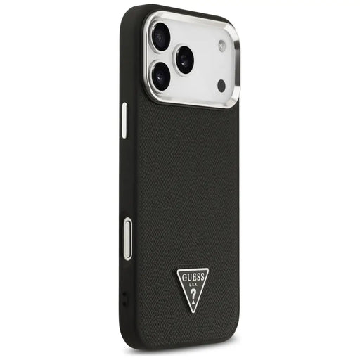 Guess Grained Triangle Logo MagSafe case for iPhone 17 Pro - black - Cell phone cases and covers<<<HurtelXML
