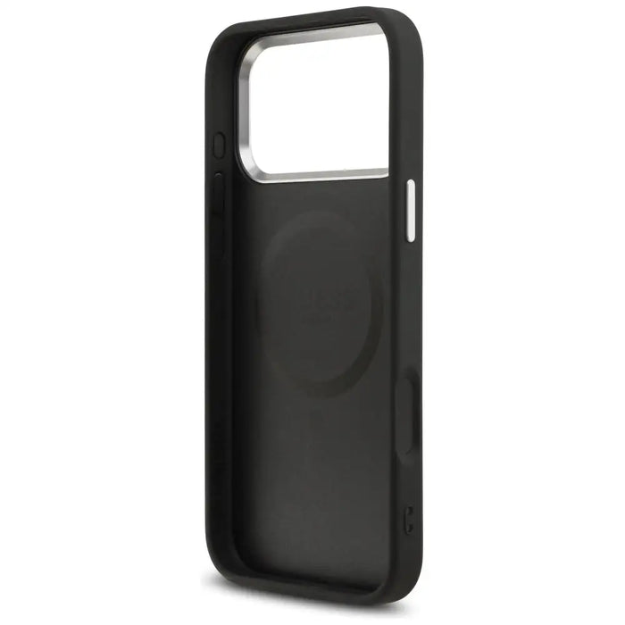 Guess Grained Triangle Logo MagSafe case for iPhone 17 Pro Max - black - Cell phone cases and covers<<<HurtelXML