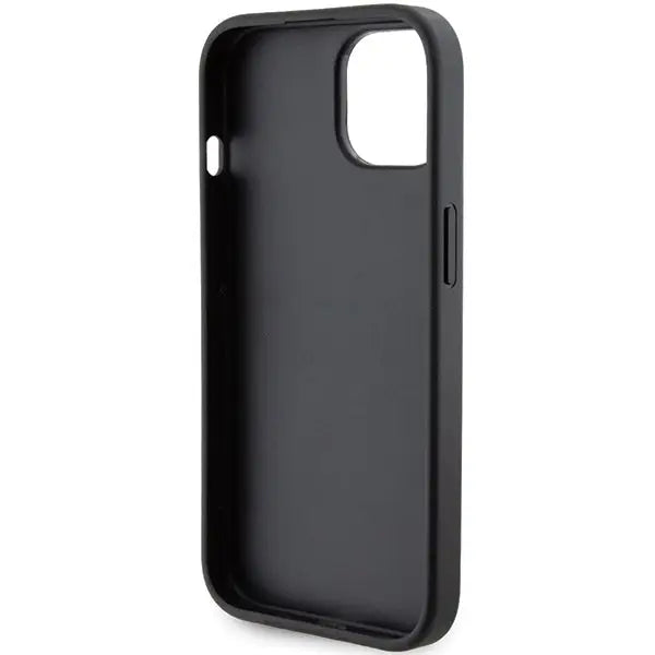 Guess Grip Stand 4G Triangle Strass case for iPhone 15 - black - Cell phone cases and covers<<<HurtelXML