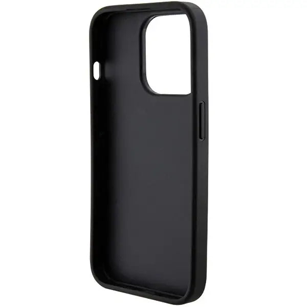Guess Grip Stand 4G Triangle Strass case for iPhone 15 Pro - black - Cell phone cases and covers<<<HurtelXML
