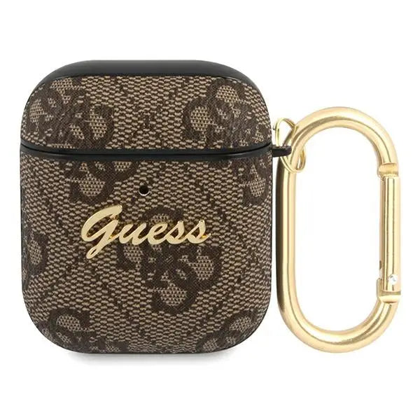 Guess GUA24GSMW AirPods cover brown / brown 4G Script Metal Collection - Cell phone cases and covers<<<HurtelXML