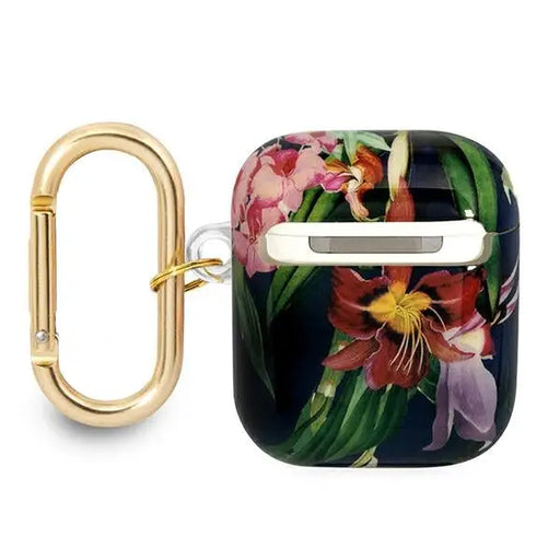 Guess GUA2HHFLB AirPods cover blue/blue Flower Strap Collection - Cell phone cases and covers<<<HurtelXML