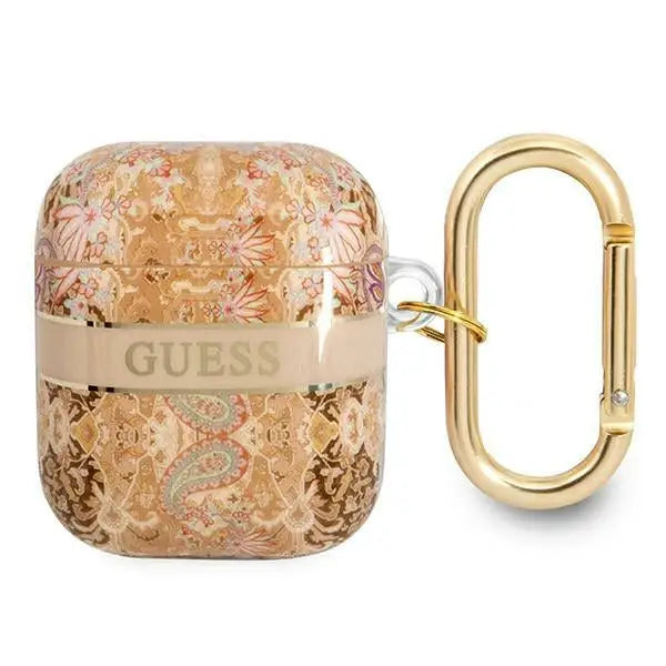 Guess GUA2HHFLD AirPods cover gold/gold Paisley Strap Collection - Cell phone cases and covers<<<HurtelXML