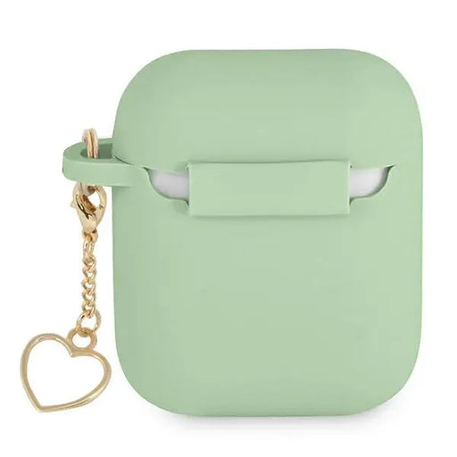 Guess GUA2LSCHSN AirPods cover green/green Silicone Charm Heart Collection - Cell phone cases and covers<<<HurtelXML
