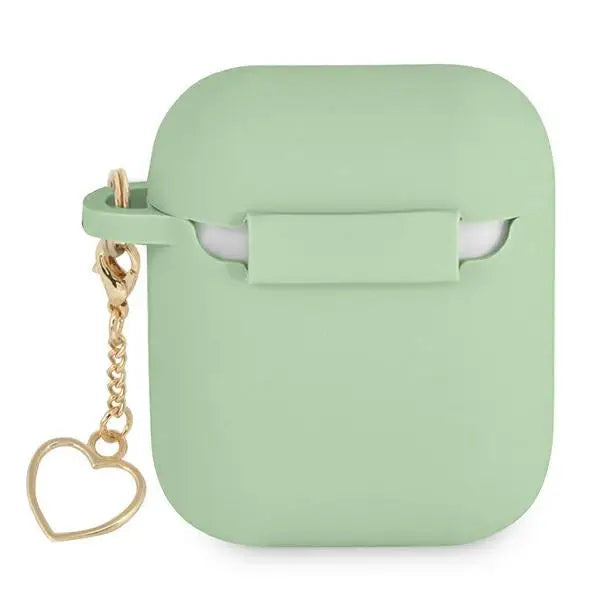 Guess GUA2LSCHSN AirPods cover green/green Silicone Charm Heart Collection - Cell phone cases and covers<<<HurtelXML