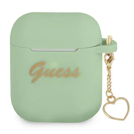 Guess GUA2LSCHSN AirPods cover green/green Silicone Charm Heart Collection - Cell phone cases and covers<<<HurtelXML