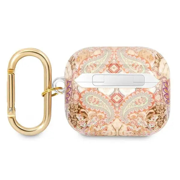 Guess GUA3HHFLD AirPods 3 cover gold/gold Paisley Strap Collection - Cell phone cases and covers<<<HurtelXML