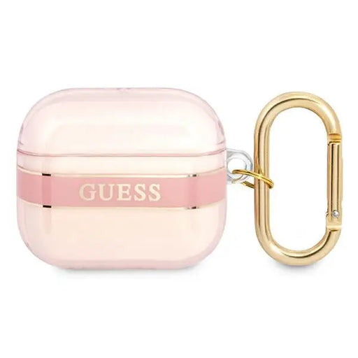 Guess GUA3HHTSP AirPods 3 cover pink/pink Strap Collection - Cell phone cases and covers<<<HurtelXML