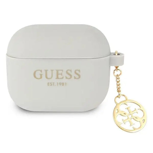 Guess GUA3LSC4EG AirPods 3 cover grey/grey Silicone Charm 4G Collection - Cell phone cases and covers<<<HurtelXML