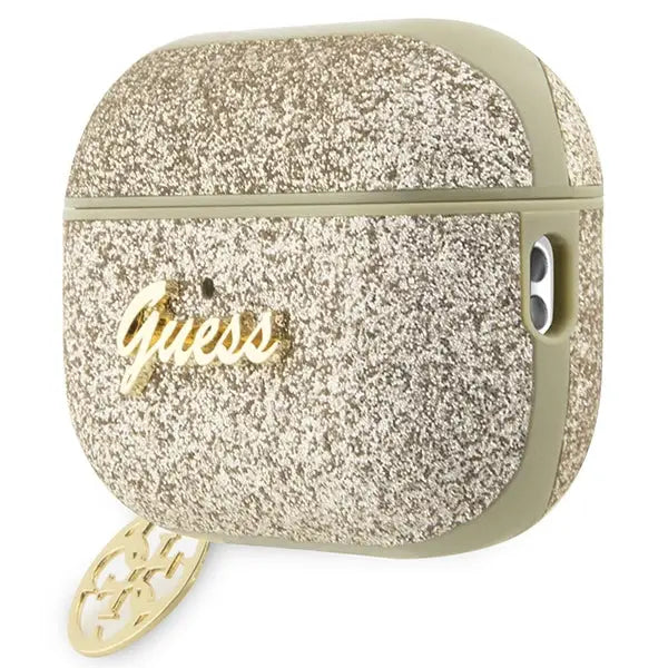 Guess GUAP2GLGSHD AirPods Pro 2 cover gold/gold Glitter Flake 4G Charm - Cell phone cases and covers<<<HurtelXML