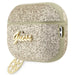 Guess GUAP2GLGSHD AirPods Pro 2 cover gold/gold Glitter Flake 4G Charm - Cell phone cases and covers<<<HurtelXML