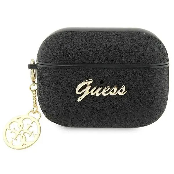 Guess GUAP2GLGSHK AirPods Pro 2 cover black/black Glitter Flake 4G Charm - Cell phone cases and covers<<<HurtelXML