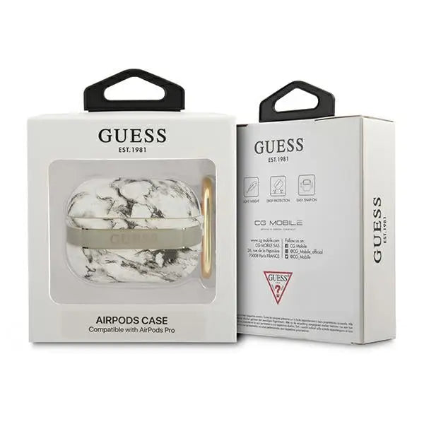 Guess GUAPHCHMAG AirPods Pro cover grey/grey Marble Strap Collection - Cell phone cases and covers<<<HurtelXML