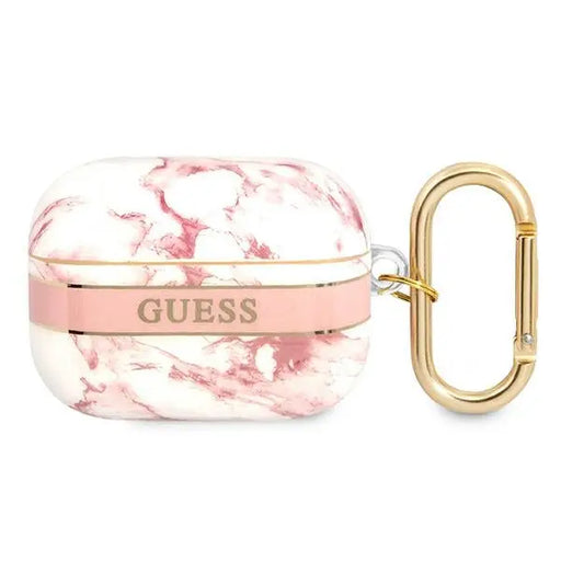 Guess GUAPHCHMAP AirPods Pro cover pink/pink Marble Strap Collection - Cell phone cases and covers<<<HurtelXML