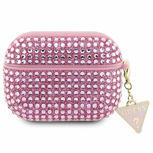 Guess GUAPHDGTPP AirPods Pro cover pink/pink Rhinestone Triangle Charm - Cell phone cases and covers<<<HurtelXML