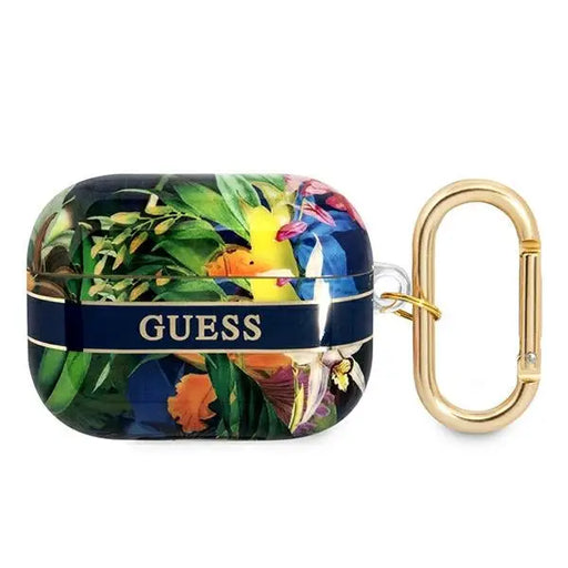 Guess GUAPHHFLB AirPods Pro cover blue/blue Flower Strap Collection - Cell phone cases and covers<<<HurtelXML