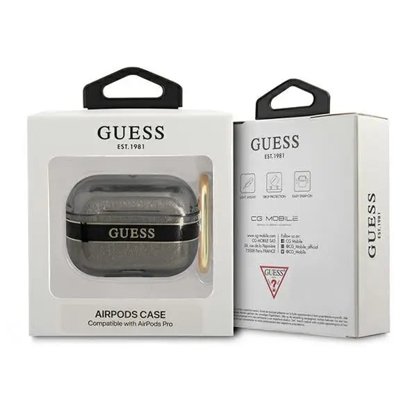 Guess GUAPHHTSK AirPods Pro cover black/black Strap Collection - Cell phone cases and covers<<<HurtelXML