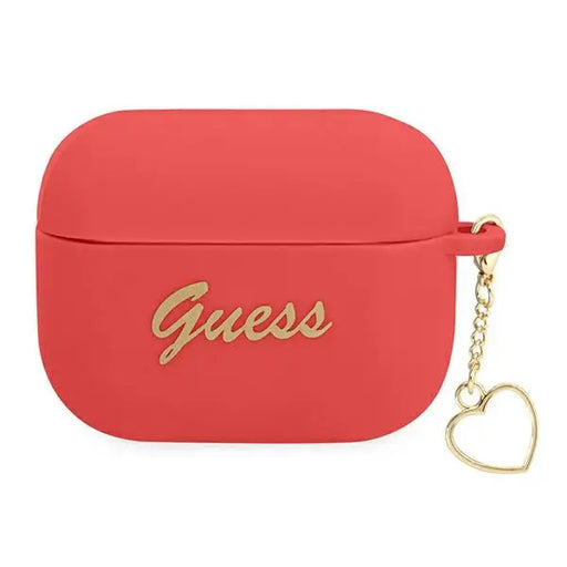 Guess GUAPLSCHSR AirPods Pro cover red/red Silicone Charm Heart Collection - Cell phone cases and covers<<<HurtelXML