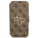 Guess GUBKP13X4GMGBR iPhone 13 Pro Max 6.7’’ brown/brown book 4G Big Metal Logo - Cell phone cases