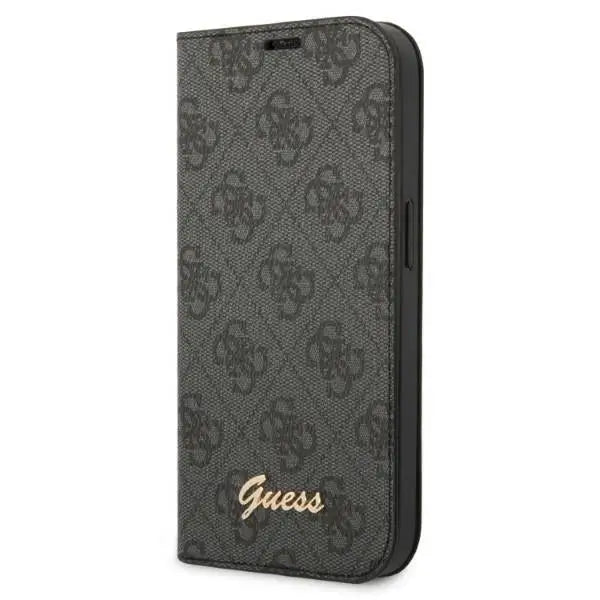 Guess GUBKP14LHG4SHK iPhone 14 Pro 6.1 ’black / black book 4G Vintage Gold Logo - Cell phone cases